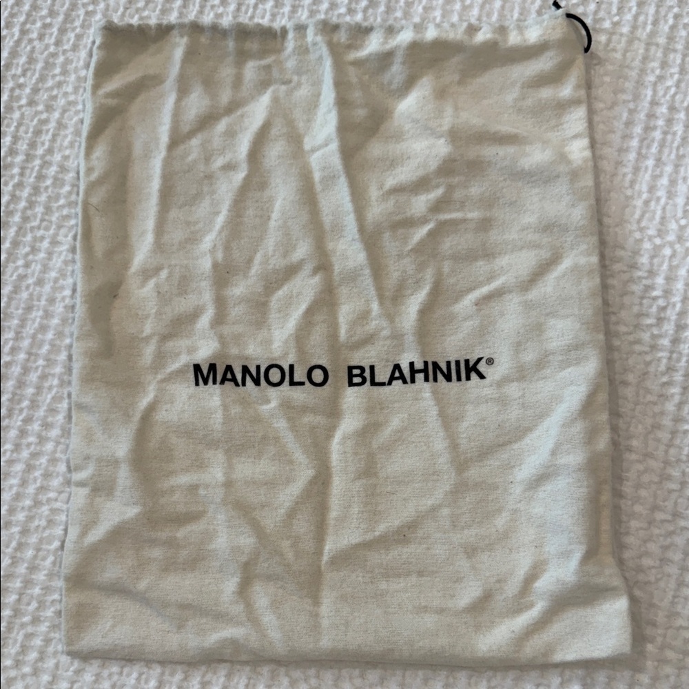 Manolo Blahnik Cream Dust Bag